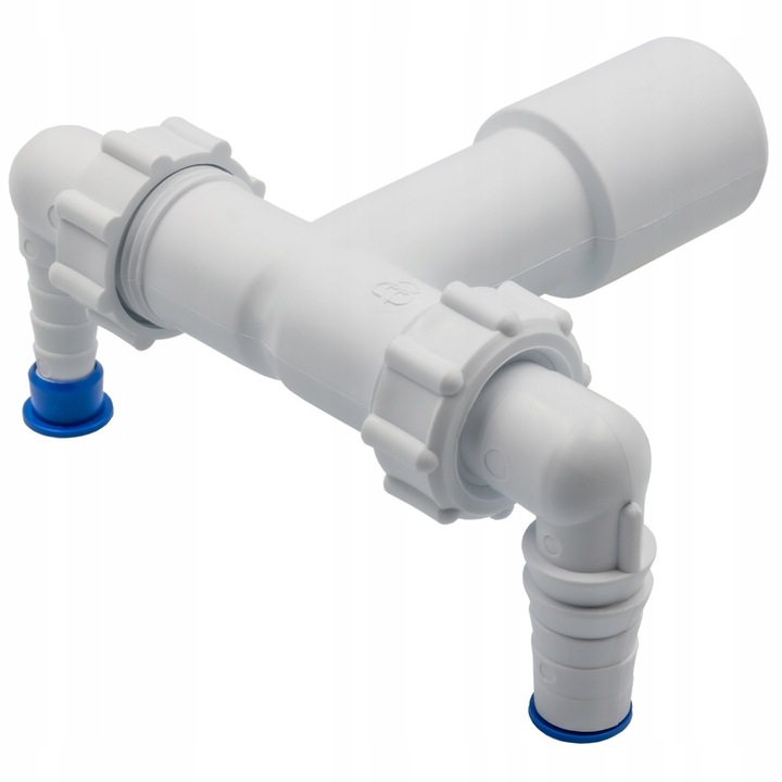 PODWÓJNY SYFON NADTYNKOWY DN 32 40- DO PRALKI I SUSZARKI, WYSOKA