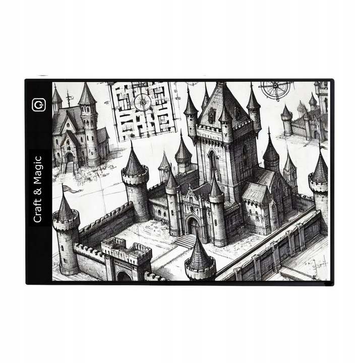 TABLET GRAFICZNY - ROZMIAR A4 - IDEALNY PREZENT - DESKA KREŚLARSKA LED