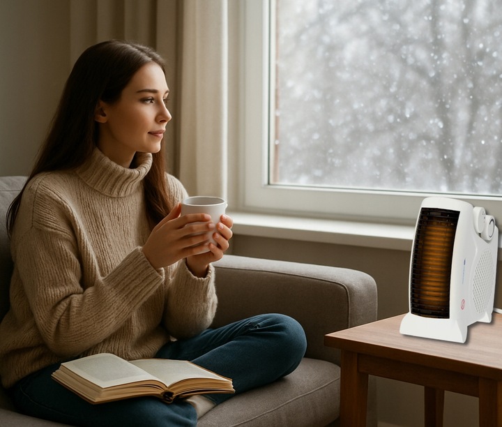 Termowentylator Grzejnik Farelka 2000W Termostat pionowy poziomy