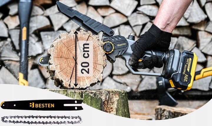 Pilarka Piła Łańcuchowa Akumulatorowa Bezszczotkowa 2XAKU 8 Cali