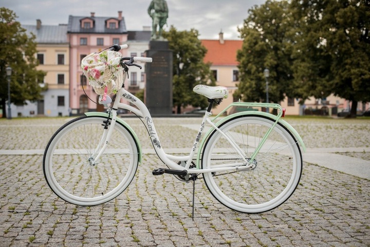 ROWER MIEJSKI LEKKI DAMSKI RETRO 3 BIEGI SHIMANO 28" DAMKA HAMULEC TORPEDO