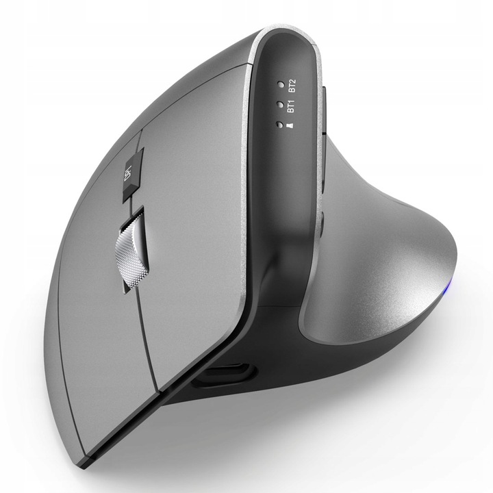 ERGONOMICZNA BEZPRZEWODOWA AKUMULATOROWA MYSZ HAMA EMW-700 2.4GHZ BT USB-C