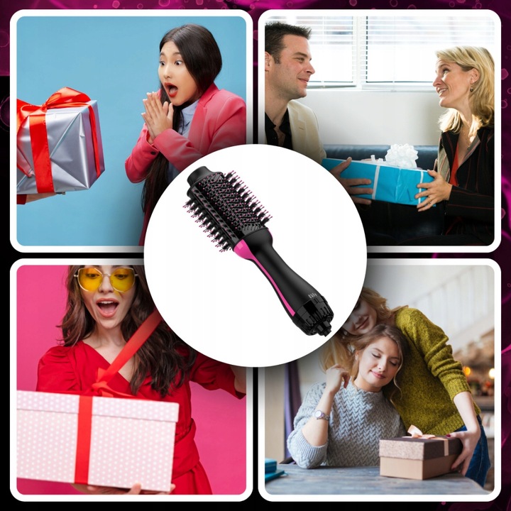 SZCZOTKA SUSZARKA 4W1 WŁOSÓW PROSTOWNICA LOKÓWKA Duża Moc 1000W Szybka