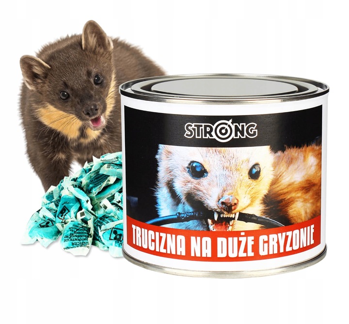NAJMOCNIEJSZA TRUCIZNA NA DUŻE GRYZONIE STRONG