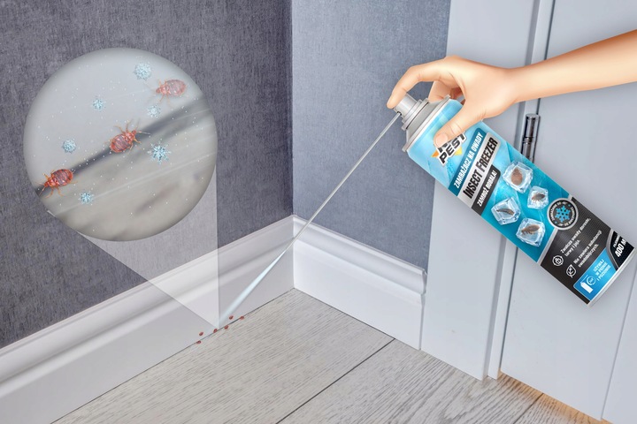 ŚRODEK PREPARAT NA PLUSKWY JAJA PLUSKIEW WSZY RYBIKI ZAMRAŻACZ NO PEST