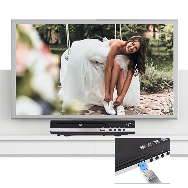 ODTWARZACZ DVD, HDMI, ODTWARZACZ DVD DO TELEWIZORA, MINI ODTWARZACZ DVD