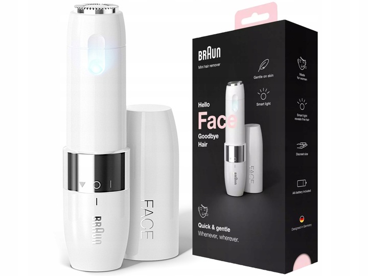 Braun Face Mini FS1000 – kompaktowa golarka do twarzy dla kobiet,