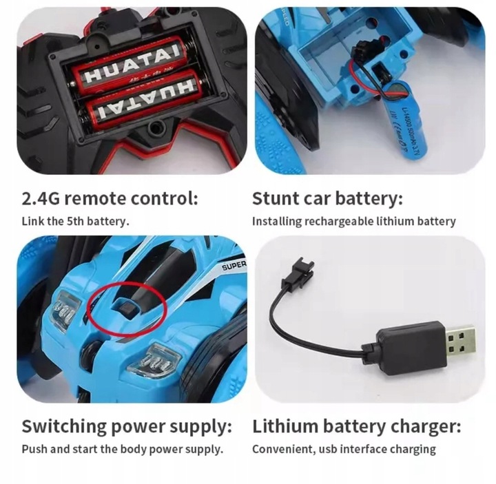 AUTO AKROBATA ZDALNIE STEROWANY SAMOCHÓD NA PILOT