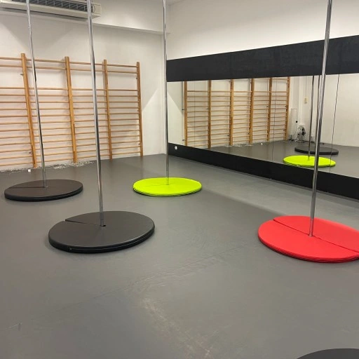 Materac do pole dance 120cm wytrzymały Czarny