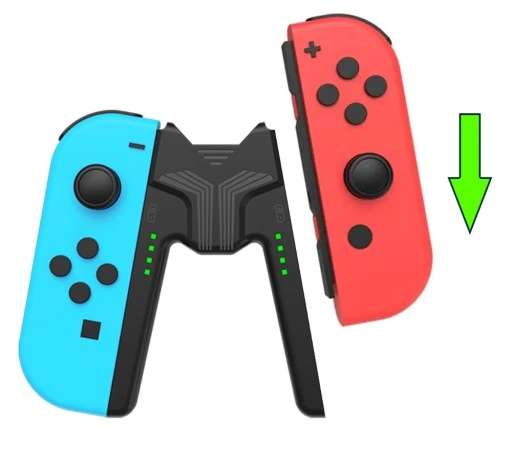 UCHWYT JOY-CON GRIP ŁADOWARKA DO NINTENDO SWITCH OLED PAD