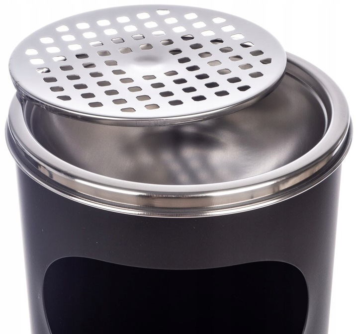 POPIELNICZKA ZEWNĘTRZNA STOJĄCA KOSZ NA ŚMIECI 12 L ŚMIETNIK POPIELNICA 2w1