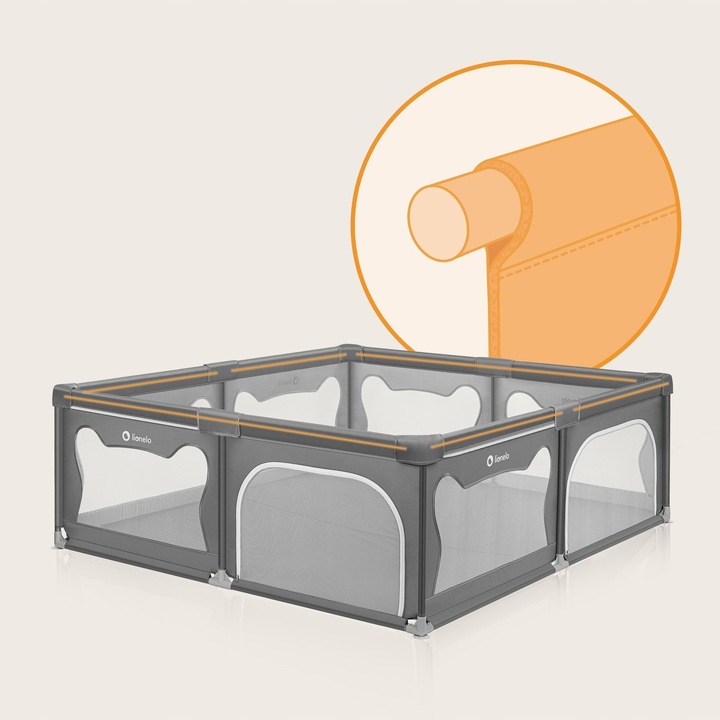 Kojec dla dziecka łóżeczko DUŻY PLAC ZABAW 207x187 cm Lionelo Willow