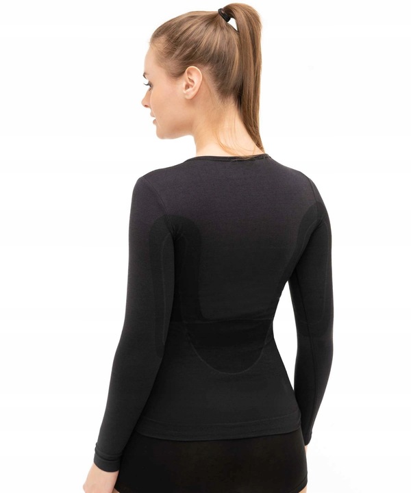 KOSZULKA DAMSKA podkoszulka z długim rękawem Merino Wool Brubeck *M