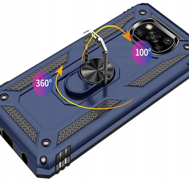 PANCERNE ETUI POKROWIEC CASE do XIAOMI POCO X3 / POCO X3 PRO +SZKŁO