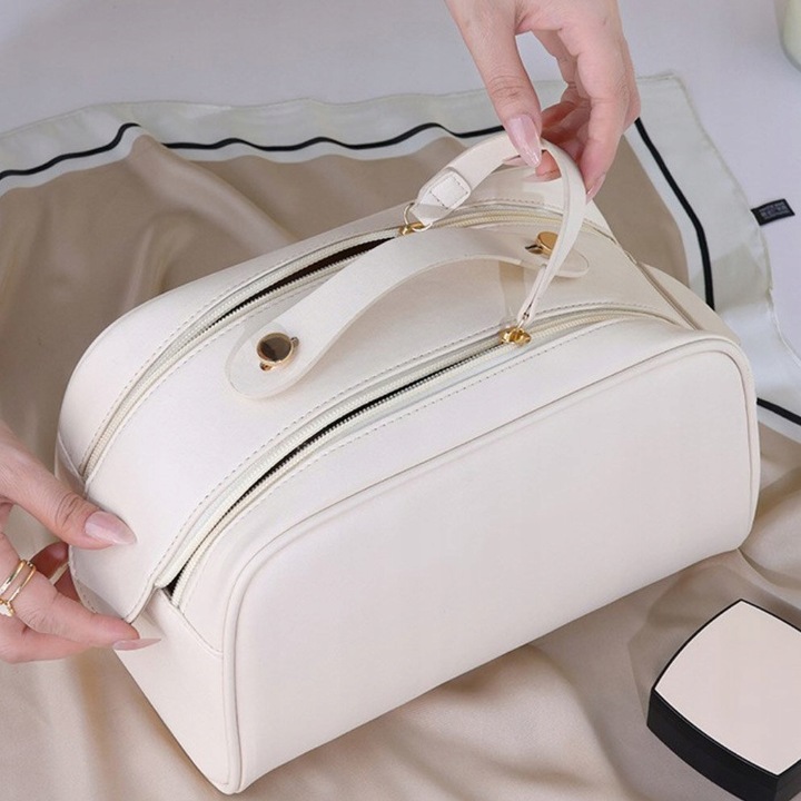 KOSMETYCZKA duża podróżna DAMSKA KUFEREK ORGANIZER na kosmetyki