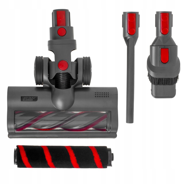 ODKURZACZ PIONOWY BEZPRZEWODOWY 31 kPa 400W HEPA Elektroszczotka LED