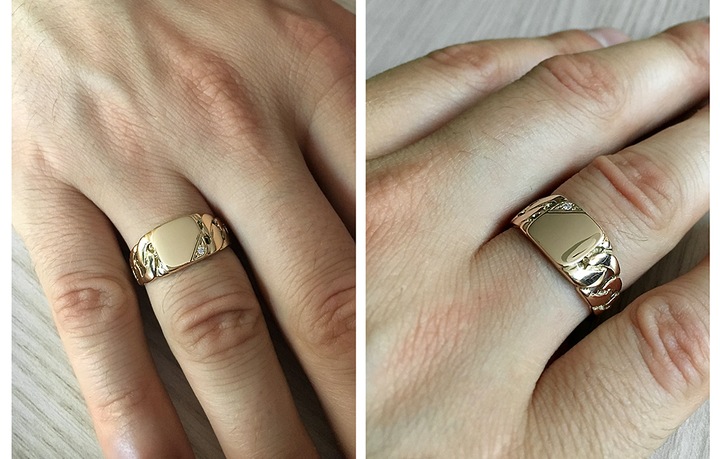 SYGNET ZŁOTY Z BRYLANTEM SUPER CENA 333 8K R21