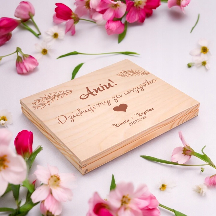 PODZIĘKOWANIE DLA ŚWIADKOWEJ W PUDEŁKU - PREZENT DLA ŚWIADKOWEJ BOX