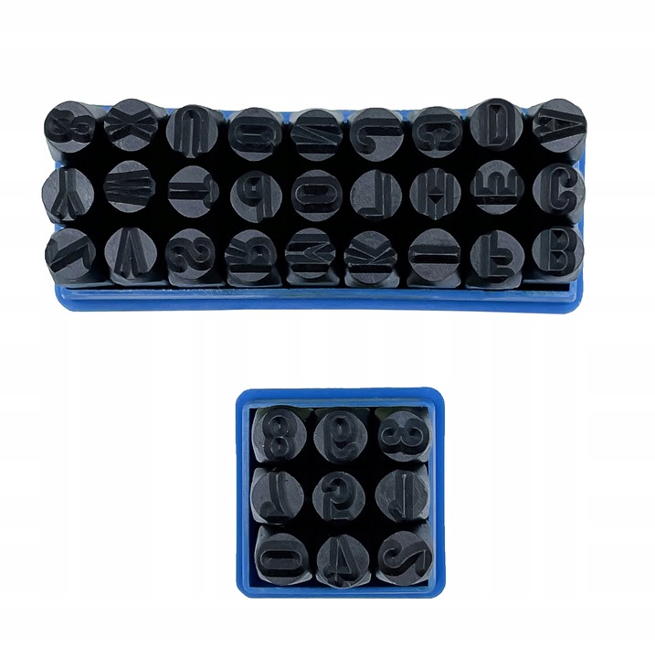 NUMERATORY NUMERATOR ZNACZNIKI LITERY + CYFRY 4MM