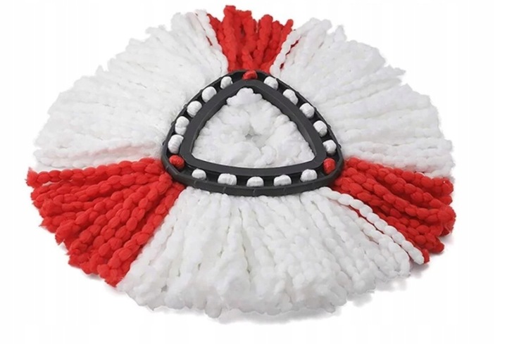 12x WKŁAD DO MOPA OBROTOWEGO VILEDA OKRĄGŁY KOŃCÓWKA MIKROFIBRA EASY