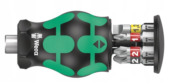 WERA RĘKOJEŚĆ STUBBY Z MAGAZYNKIEM I 6 BITAMI