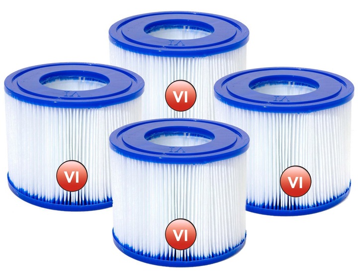 4x FILTR DO POMPY SPA JACUZZI BESTWAY WKŁAD TYP VI