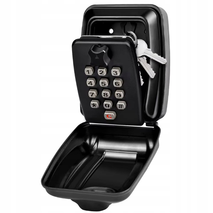 SEJF METALOWY SKRZYNKA SZAFKA KASETKA SKRYTKA NA KLUCZE SZYFR KOD KEYBOX