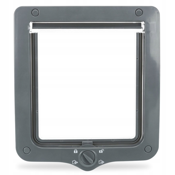 DRZWICZKI DRZWI DLA KOTA PSA WAHADŁOWE Z TUNELEM TRIXIE 4-Way 24x28cm