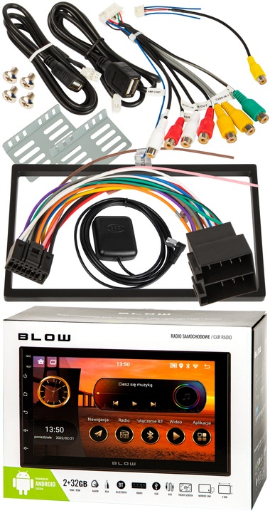 RADIO SAMOCHODOWE ANDROID 12 BLUETOOTH CARPLAY ANDROID AUTO MIRROR