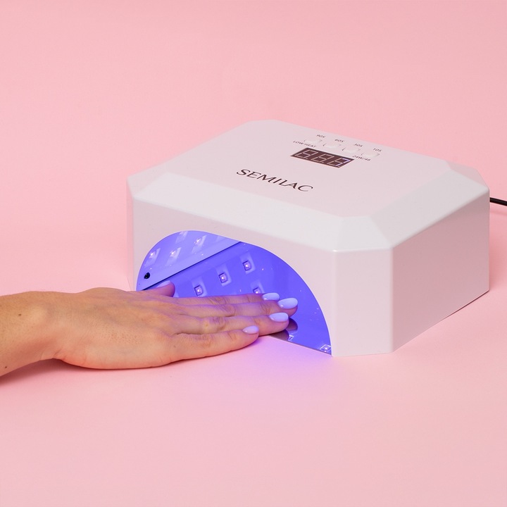 SEMILAC PROFESJONALNA LAMPA UV LED DO PAZNOKCI HYBRYDY ŻELE MANICURE 24W/48