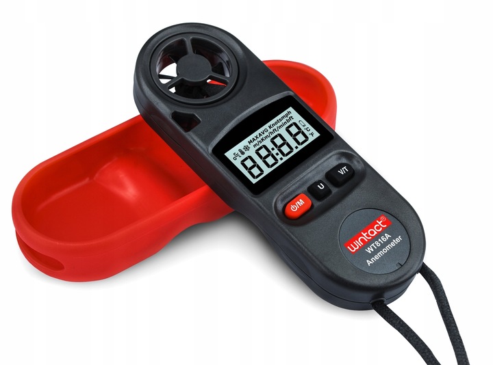 ANEMOMETR WIATROMIERZ MIERNIK WIATRU TEMPERATURY POMIAR PRĘDKOŚCI POWIETRZA