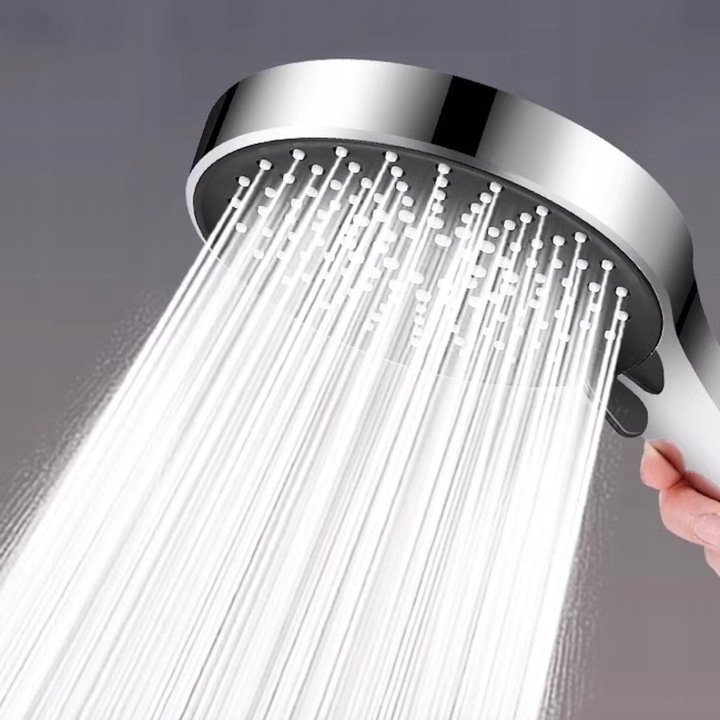 Słuchawka prysznicowa natryskowa 5 funkcji ekologiczna ANTI-CALC chrom duża
