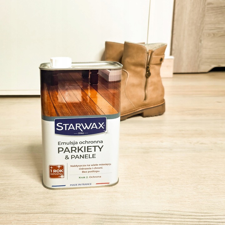 EMULSJA OCHRONNA PŁYN DO PODŁÓG PARKIETY & PANELE 1 L STARWAX