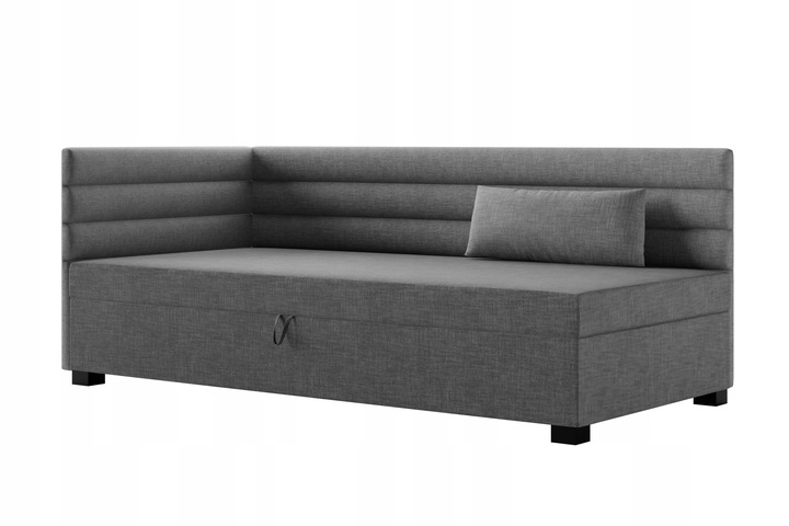 Tapczan pojedynczy łóżko z materacem Katrina 90 cm