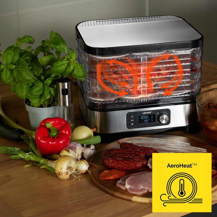 10w1 DUŻA Suszarka do Grzybów Owoców Yoer 450W INOX Timer +6 SIT+9