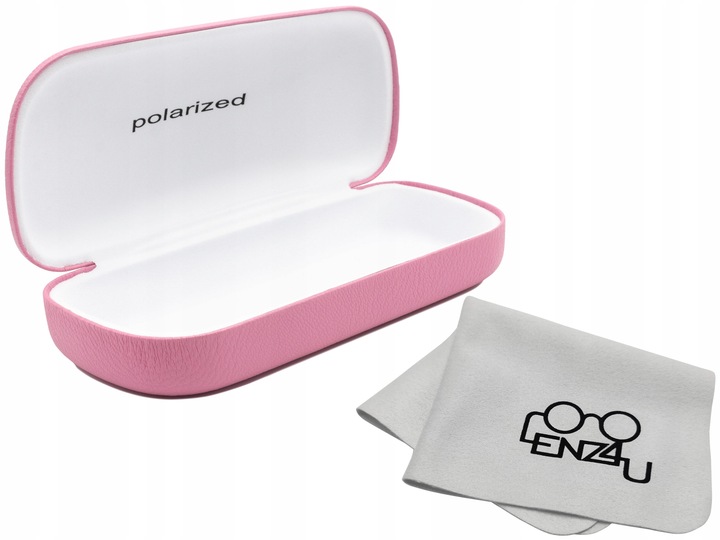 Etui Twarde na Okulary + Ściereczka Lenz4u z Mikrofibry do Okularów Zestaw