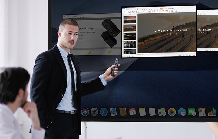 BASEUS WIELOFUNKCYJNY PILOT DO PREZENTACJI ZE WSKAŹNIKIEM LASEROWYM 250 MAH