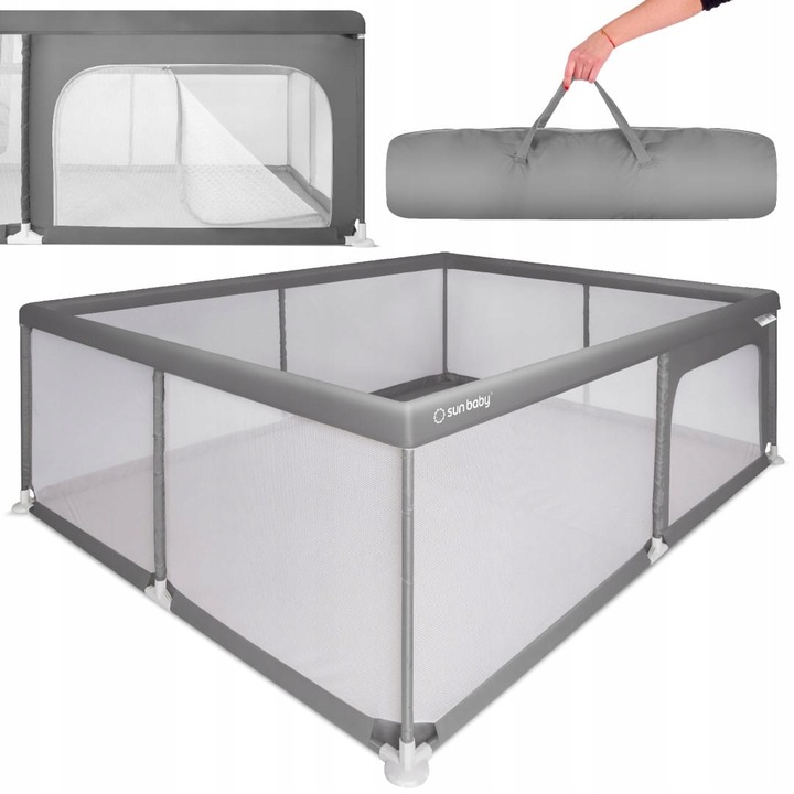 Duży Kojec dziecięcy łóżeczko Plac zabaw z podłogą Suchy basen 150x200