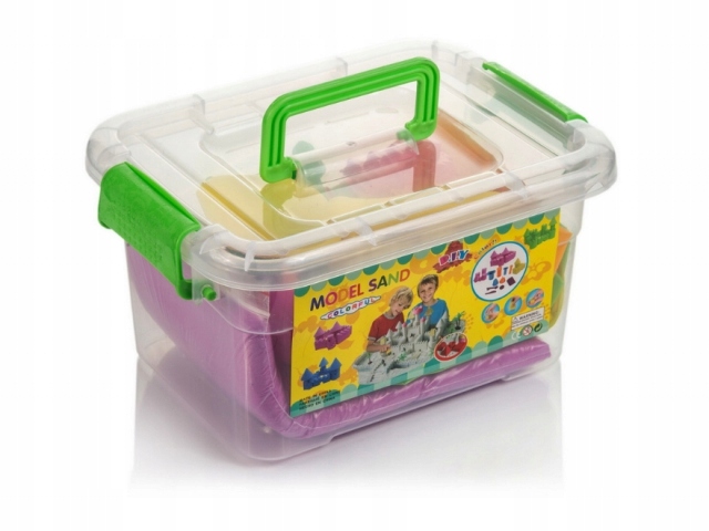 PIASEK KINETYCZNY 5 KG BASEN FOREMKI ŁOPATKA ZESTAW XXXXL SUPER PLASTYCZNY