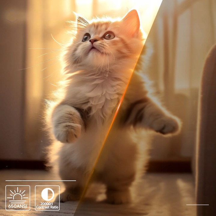 PROJEKTOR LED MAGCUBIC L018 4K 1080p ANDROID SMART TV WiFi GŁOŚNIK BT