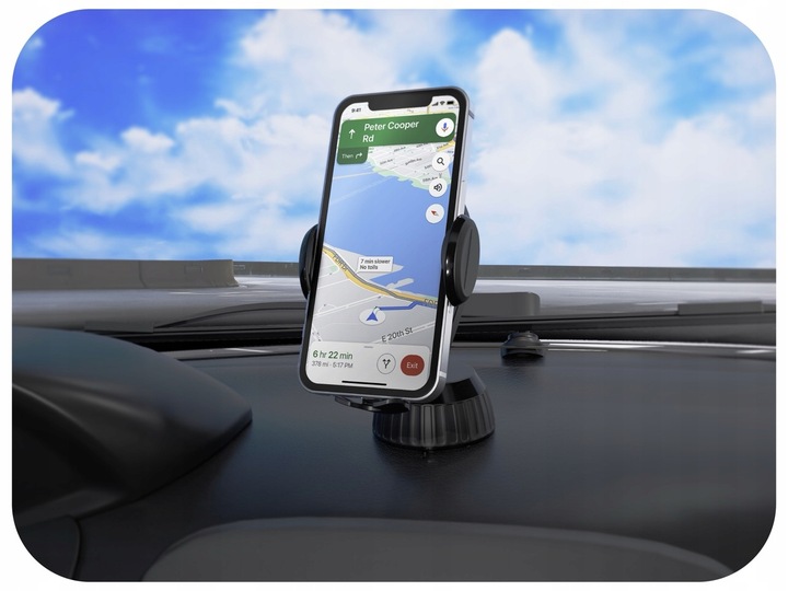 Uchwyt Na Telefon Do Samochodu, Samochodowy Do Telefonu, Czarny, Na Kokpit
