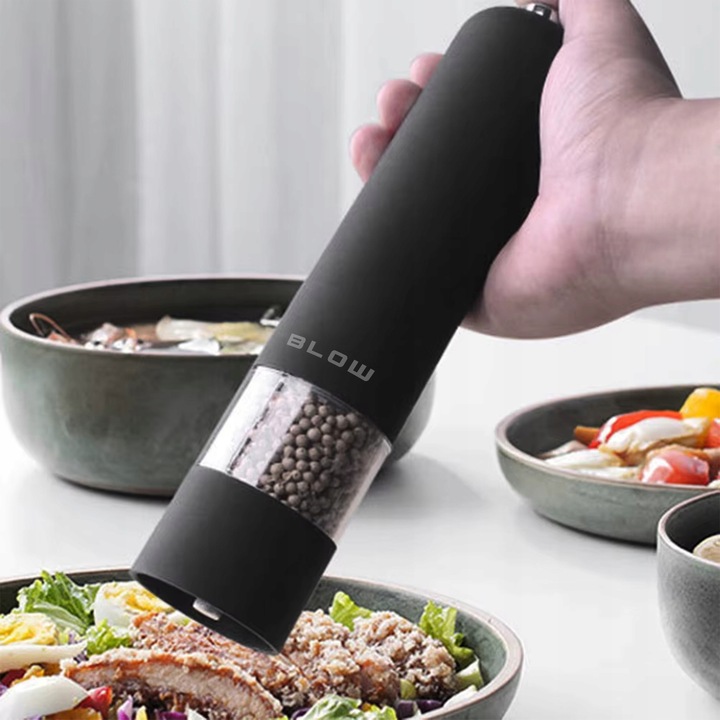 ELEKTRYCZNY MŁYNEK DO SOLI I PIEPRZU PRZYPRAW REGULACJA MIELENIA ZESTAW 2x