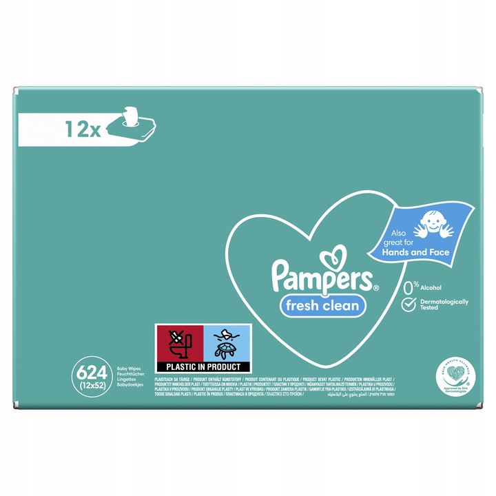 Pampers Chusteczki FRESH CLEAN 12x52 szt.