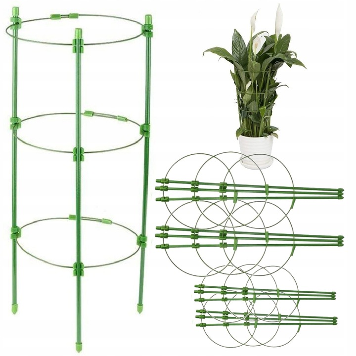 4x PODPORA PIERŚCIENIOWA ROŚLIN KWIATÓW PODPÓRKA
