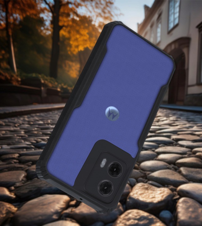 Etui do Motorola Moto G85 5G |Pancerne Przeźroczyste Silikonowe | 3x folia