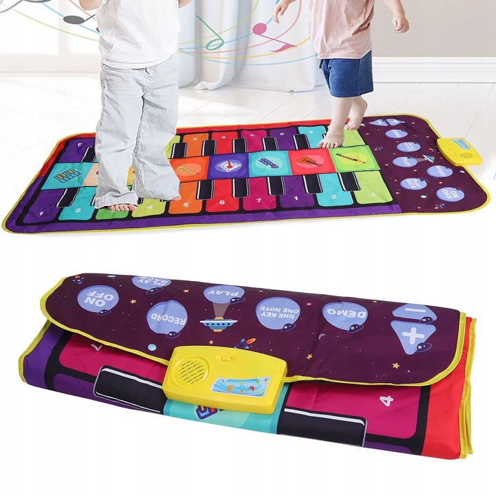 MATA MUZYCZNA XXL DO TAŃCZENIA GRA TANECZNA INTERAKTYWNA DLA DZIECI PIANINO