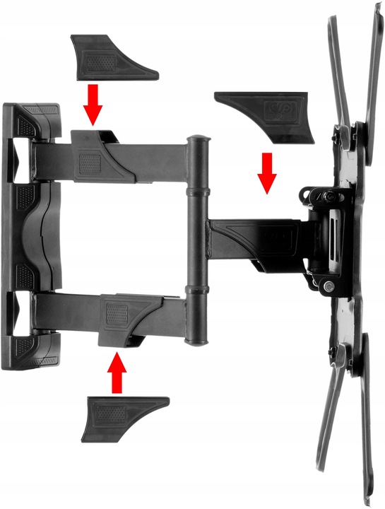 UCHWYT DO TELEWIZORA TV 32-55" WIESZAK REGULOWANY ŚCIENNY + CZĘŚCI