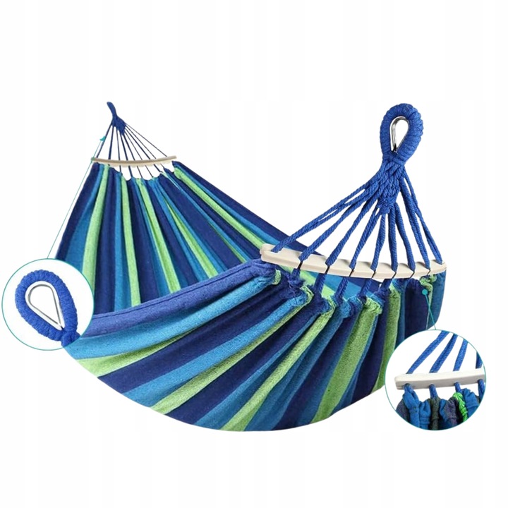 HAMAK OGRODOWY dwuosobowy brazylijski XXL DUŻY RED GARDEN ZESTAW POKROWIEC