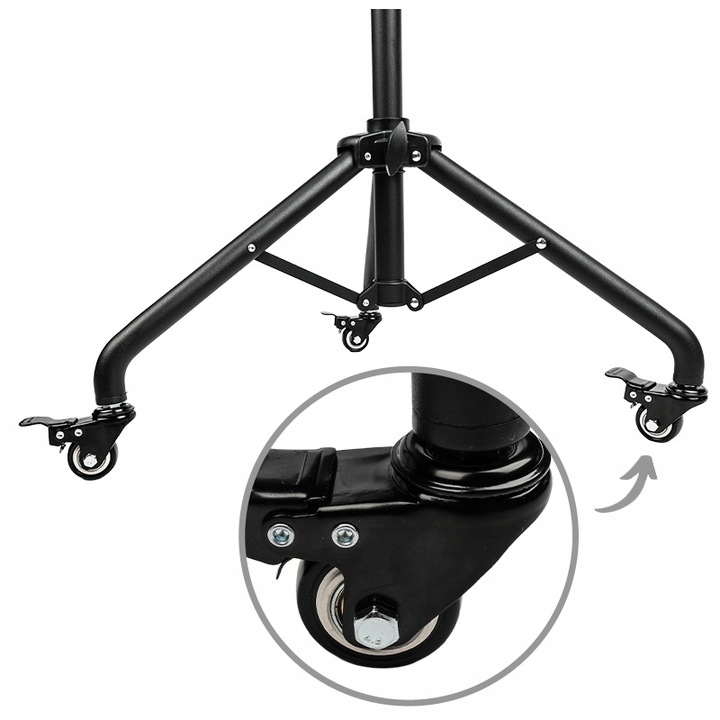 STATYW STOJAK UCHWYT PODSTAWKA do PROJEKTORA LAPTOPA REGULOWANY NA KÓŁKACH
