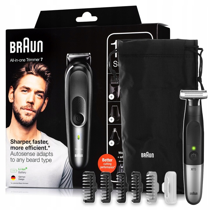 TRYMER DO BRODY NOSA USZU MASZYNKA DO WŁOSÓW GOLARKA BRAUN Series 7